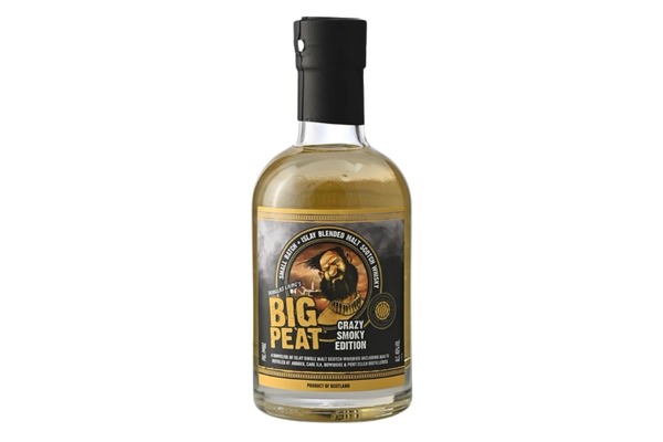 【ローソン限定の「おじさんラベル」ウイスキー！】「ビッグピート クレイジースモーキーエディション 200ml」発売 画像