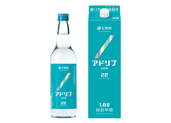 【割り方は自由自在！究極にクセのない味わい】宝焼酎「アドリブ」が新発売 画像