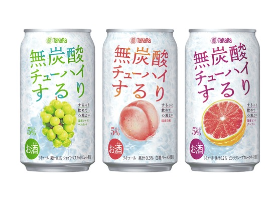 【タカラ無炭酸チューハイ「するり」が全ルートで販売！】新フレーバー〈国産ピンクグレフル〉も登場 画像
