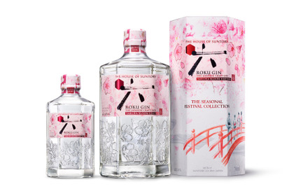 【桜餅のようなジン！？】「サントリージャパニーズクラフトジン ＲＯＫＵ〈六〉ＳＡＫＵＲＡ ＢＬＯＯＭ ＥＤＩＴＩＯＮ」新発売 画像