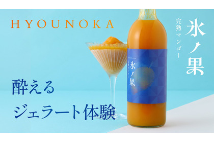 【酔えるジェラート！】冷凍庫で凍らせて食べる新しいタイプの果実酒「氷ノ果 -完熟マンゴー」販売 画像