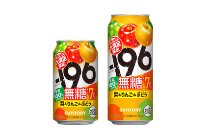 【果実味あふれる満足感を追求した限定品！】「－１９６無糖〈梨＆りんご＆ぶどう〉」新発売 画像