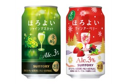 【冬の優しいお酒！】「ほろよい〈シャインマスカット〉」「ほろよい〈ウィンターベリー〉」期間限定新発売 画像