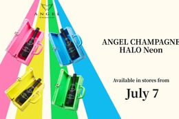 【専用Trunk（トランク）はエナメル素材！】ラグジュアリーシャンパーニュ「ANGEL CHAMPAGNE HALO Neon」販売 画像