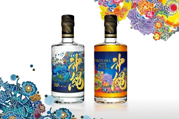 【飲み比べ】沖縄お酒８本＊泡盛・芋焼酎・ウィスキー・ラム・リキュール・レア品 注目】米を使ったウイスキー！？「沖縄 ISLAND BLUE」のセットが発売