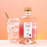 絶対旨い！国産白桃を贅沢に使用したクラフトジン】「PEACH GIN 百彩