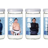 お相撲さんラベルの日本酒！人気の4力士をデザイン】「上撰ワンカップ