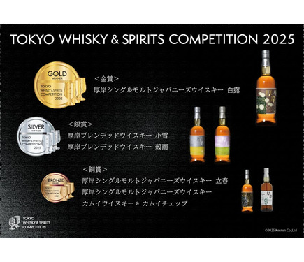 金賞ウイスキー】アジア最大級の酒類品評会で「厚岸シングル