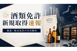 2026年5月の酒類免許新規取得は製造20件・販売626件、発泡酒と一般小売が引き続き中心に 画像