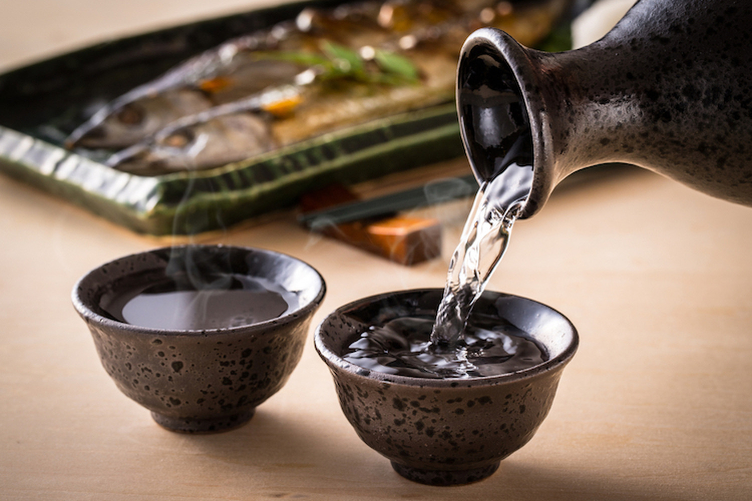 Japanese,Sake,And,Pacific,Saury