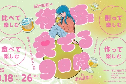 【100種の梅酒が登場！】「紀州田辺の梅酒を愛でる9日間 in 学大高架下　梅酒って、こんなに楽しいの！？」開催