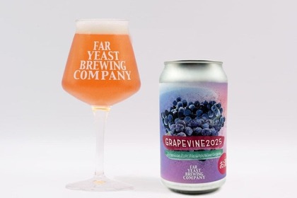 【ワインとビールのハイブリッドな味わい！】クラフトビール「Far Yeast Grapevine 2025」発売