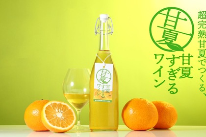 【甘夏100%で造るフルーツワイン！】ピュアな魅力を極めた「甘夏すぎるワイン」販売開始