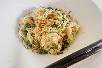 【レシピ】夏の余った食材で冬のおつまみに！「春菊そうめん」 画像