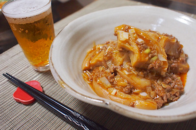 車麩で作った麻婆豆腐「マーボーおー麩」はビールと相性抜群！ 画像