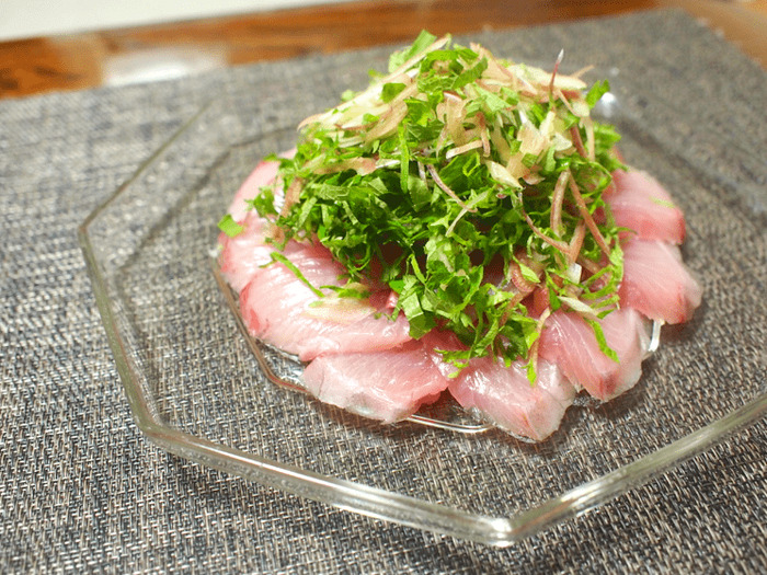 レシピ 薬味とポン酢で味わう ワラサの和カルパッチョ Nomooo ノモー