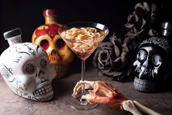 レア　ディズニー　プー　ハロウィン　ピン　デビル　悪魔　JDS ギョッとするビジュアル！ハロウィンカクテル【デビルズブレイン】が気