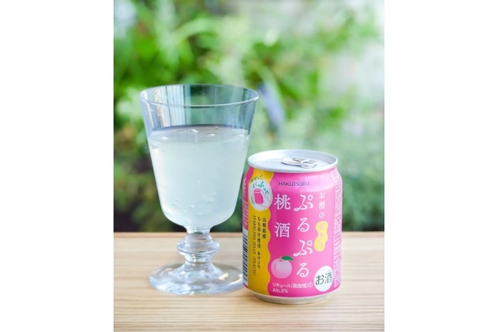 限定】まるでデザート！？お酒のゼリー「白鶴 ぷるぷる桃酒 240ml