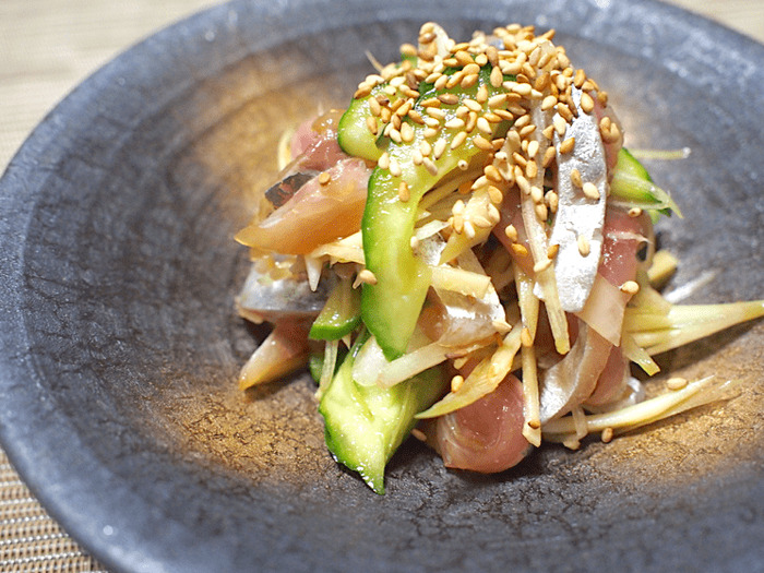 日本酒が進む味秋おつまみ 噛むたび美味しい アジの薬味和え Nomooo ノモー 日本酒が進む味秋おつまみ 噛むたび美味しい アジの薬味和え Nomooo ノモー