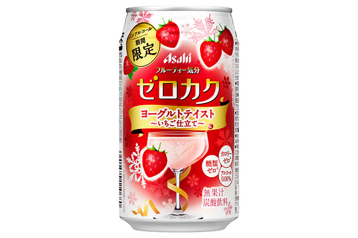 ヨーグルトといちごの甘酸っぱい味わい！「アサヒゼロカク 期間限定