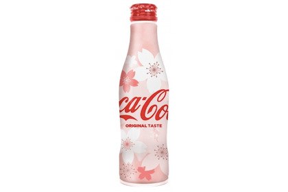 コカコーラに春がやってきた！スリムボトル 2018年 桜デザイン発売 画像