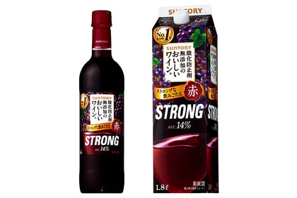 ワインもストロングの時代！？「酸化防止剤無添加のおいしいワイン。ストロング」新発売 画像