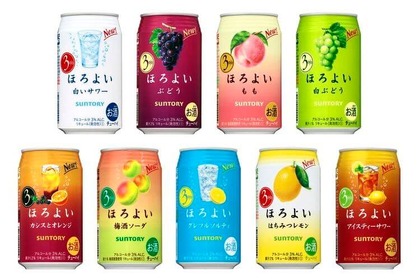 サントリーチューハイ「ほろよい」通年商品9種リニューアル新発売＆「ほろよい〈甘熟いちご〉」冬季限定新発売！ 画像