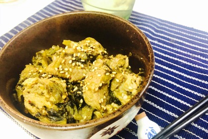 【レシピ】高菜の大量消費にも！火にかけるだけの「豚肉の高菜煮」 画像