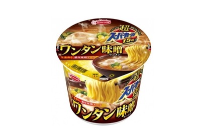 濃厚な味噌の旨味！「超スーパーカップ1.5倍 ワンタン味噌ラーメン」新発売 画像