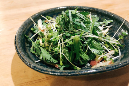 【レシピ】薬味が主役になる！簡単で激ウマ「春菊と香味野菜のサラダ」 画像
