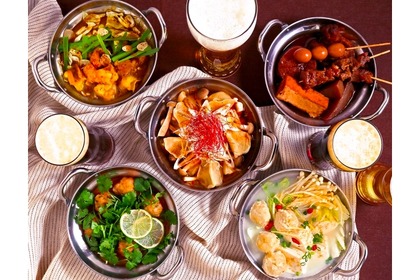 鮮やかな「5色鍋フェア」開催！『東京ビアホール＆ビアテラス14』で限定コエドビールと共に冬季限定の味を楽しめ 画像