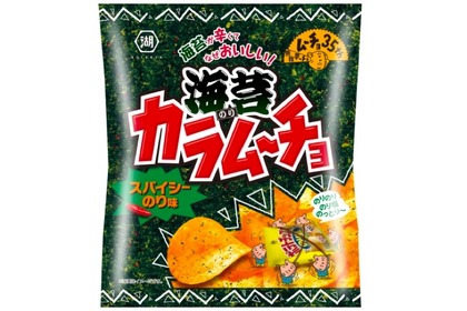 新・ムーチョ第3弾！「海苔カラムーチョ スパイシーのり味」発売 画像