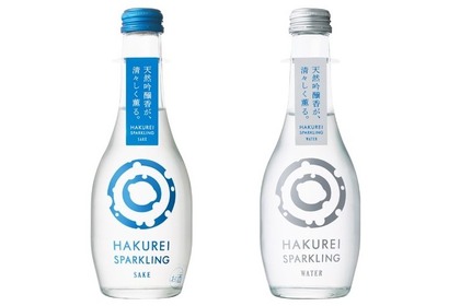 酒造×炭酸メーカーのコラボ！『HAKUREI SPARKLING WATER』『HAKUREI SPARKLING SAKE』発売 画像