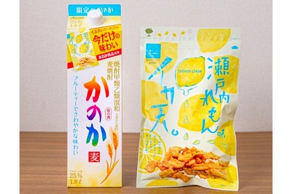 衝撃のコラボ！「イカ天瀬戸内れもん味にぴったりの麦焼酎 かのか 25度1.8L」発売 画像