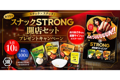 新”湖池屋ＳＴＲＯＮＧ“が発売！発売に伴いプレゼントキャンペーンを開始！ 画像