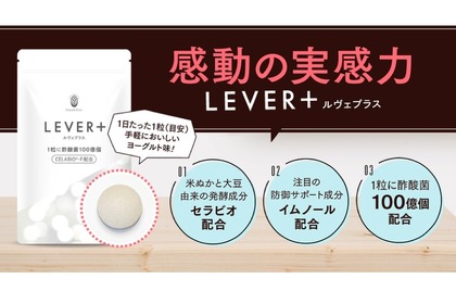 アルコール分解成分CELABIO®-Fを配合！飲み会のお供「LEVER＋」発売 画像