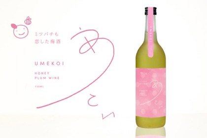 梅田彩佳プロデュース梅酒第二弾！「うめこい ミツバチも恋した梅酒」販売 画像