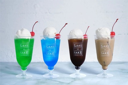 大人のクリームソーダ！？「三茶リキュールフロート -SAKE ON SAKE- 」発売！ 画像