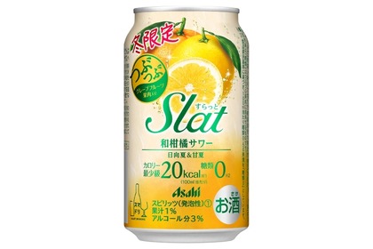 ブランド初の日向夏×甘夏「アサヒ Slat冬限定和柑橘サワー」発売！ 画像