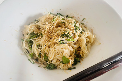 【レシピ】夏の余った食材で冬のおつまみに！「春菊そうめん」 画像