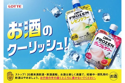 大人のお酒アイス！？クーリッシュ フローズン「レモンサワー」「グレフルサワー」テスト販売！ 画像