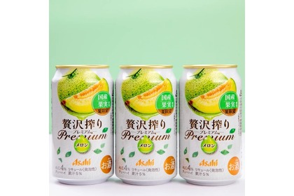 国産メロン果汁5%使用！「アサヒ贅沢搾りプレミアム夏限定国産メロン」発売 画像