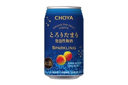 たまり熟成原酒のソーダ割り「CHOYA　とろりたまり発泡性梅酒」販売！ 画像