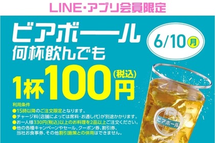 【何杯飲んでも100円】“話題のお酒”が1杯100円で何杯でも！1日限定の衝撃企画開催 画像