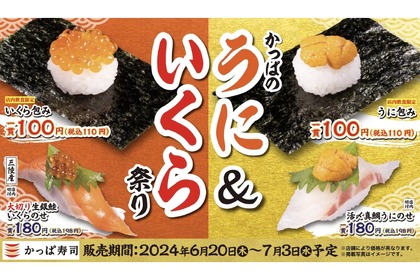 【安すぎない？】うに＆いくらが一貫110円！「かっぱのうに＆いくら祭り」に行きたすぎる 画像