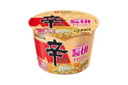 【絶対旨いじゃん！人気の“辛ラーメン焼きそば”に新作】ピリ辛クリームパスタ味「辛ラーメン トゥーンバ カップ」発売 画像