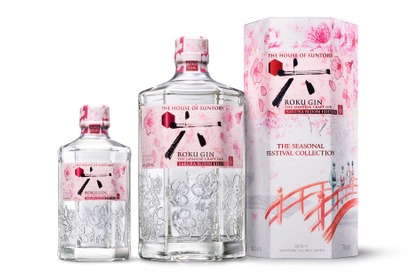 【桜餅のようなジン！？】「サントリージャパニーズクラフトジン ＲＯＫＵ〈六〉ＳＡＫＵＲＡ ＢＬＯＯＭ ＥＤＩＴＩＯＮ」新発売 画像
