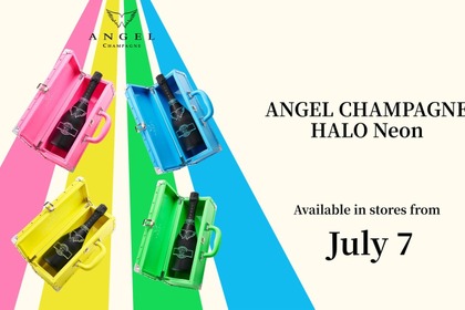 【専用Trunk（トランク）はエナメル素材！】ラグジュアリーシャンパーニュ「ANGEL CHAMPAGNE HALO Neon」販売 画像