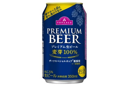 【350ml缶は10円引き下げ！】麦芽100%生ビール「トップバリュ プレミアム生ビール」が更に美味しくリニューアル 画像