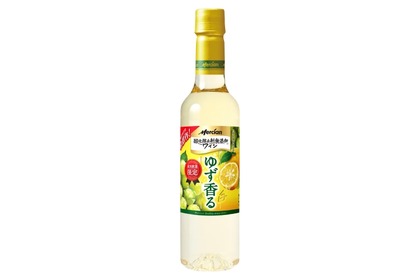 【初の限定品！】「メルシャン 酸化防止剤無添加ワイン ゆず香る白 ペットボトル」新発売 画像